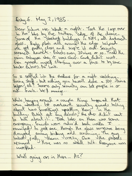 NeoMiamiDiary's tweet photo. Entry 6. May 2, 1985 https://t.co/JRVHRRlWrY