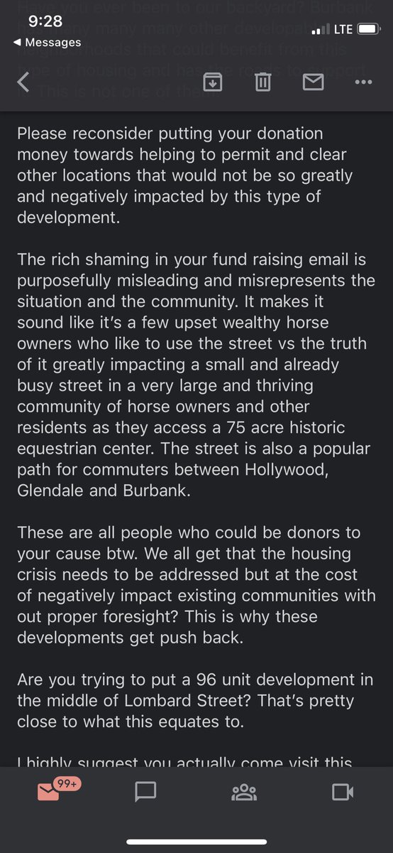 Yimby_Law's tweet photo. More letters. “It’s not A FEW upset wealthy horse owners … it’s a very large and thriving community of horse owners!”

#burbank #pickwickbowl https://t.co/05EUyCkfs5