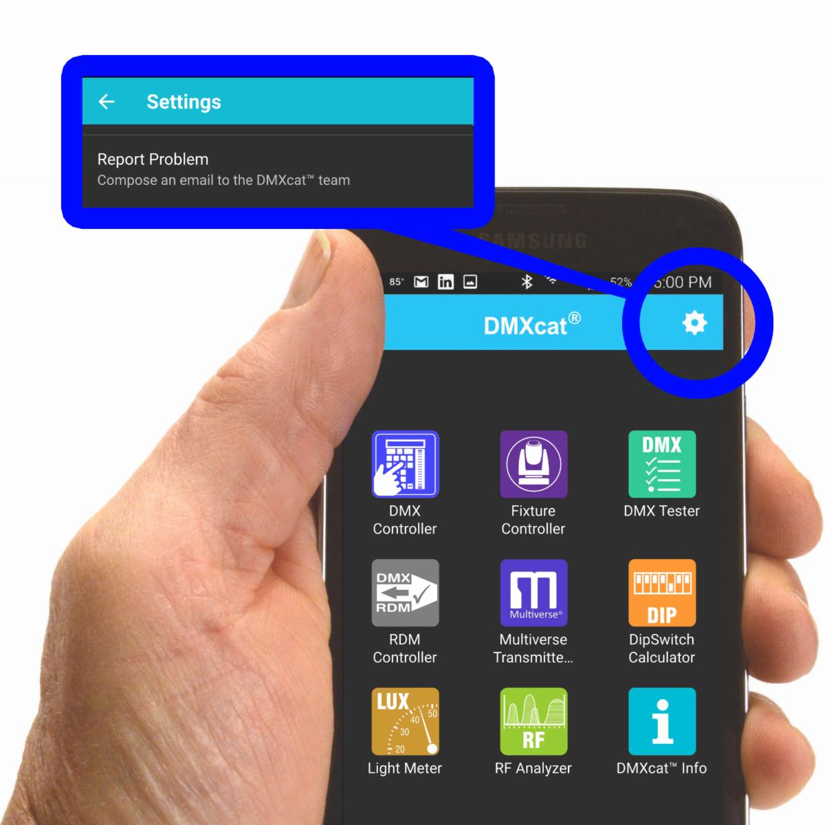 CityTheatrical's tweet photo. Need DMXcat® Tech Support? The best way to contact a #DMXcat technical support team member is while using the DMXcat app. This way, our technical support team will automatically receive important device information and software version to provide more accurate support. https://t.co/qAltRTyqLp