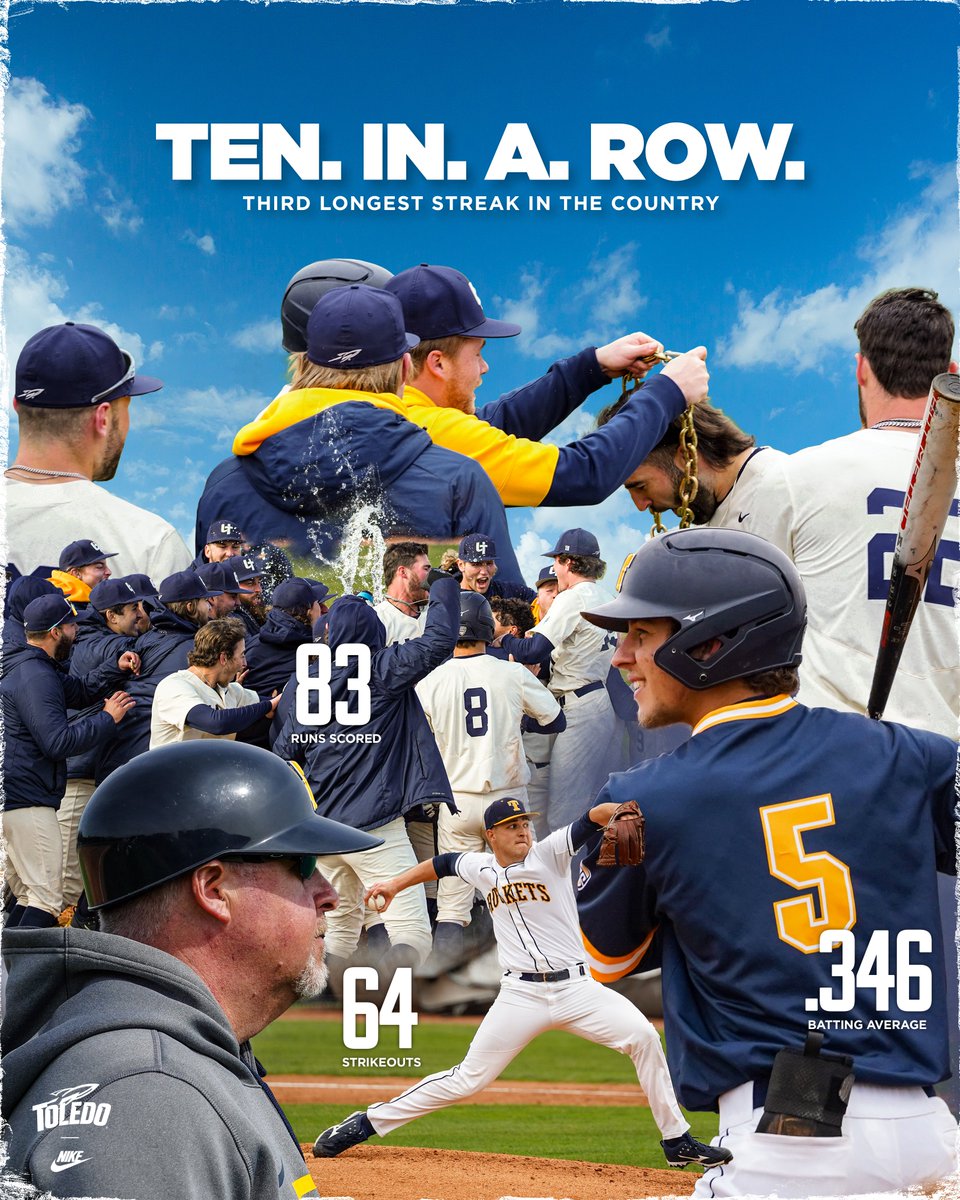 ToledoBaseball's tweet photo. 🔥 The boys are 𝙃𝙊𝙏 🔥 https://t.co/fdU44PWsFe