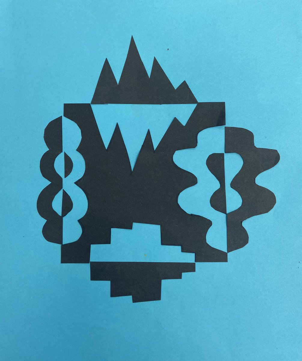 Grade 5 Notan art #math+art