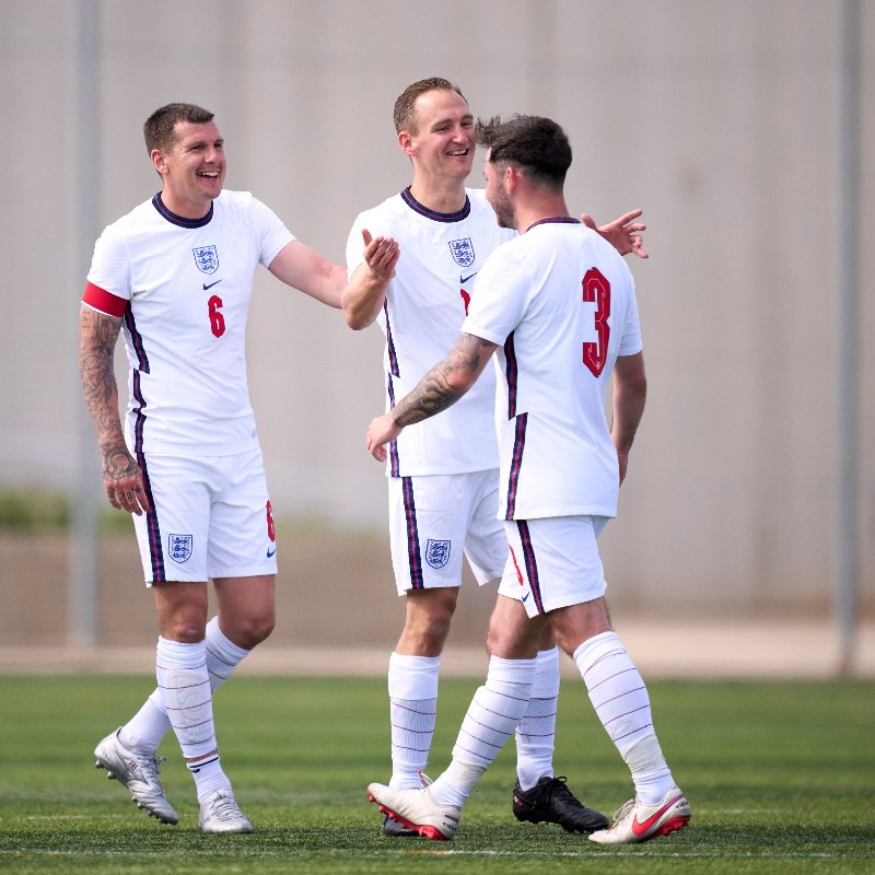 England's tweet photo. A terrific start to the @ifcpf World Cup for our Para Lions! 👏