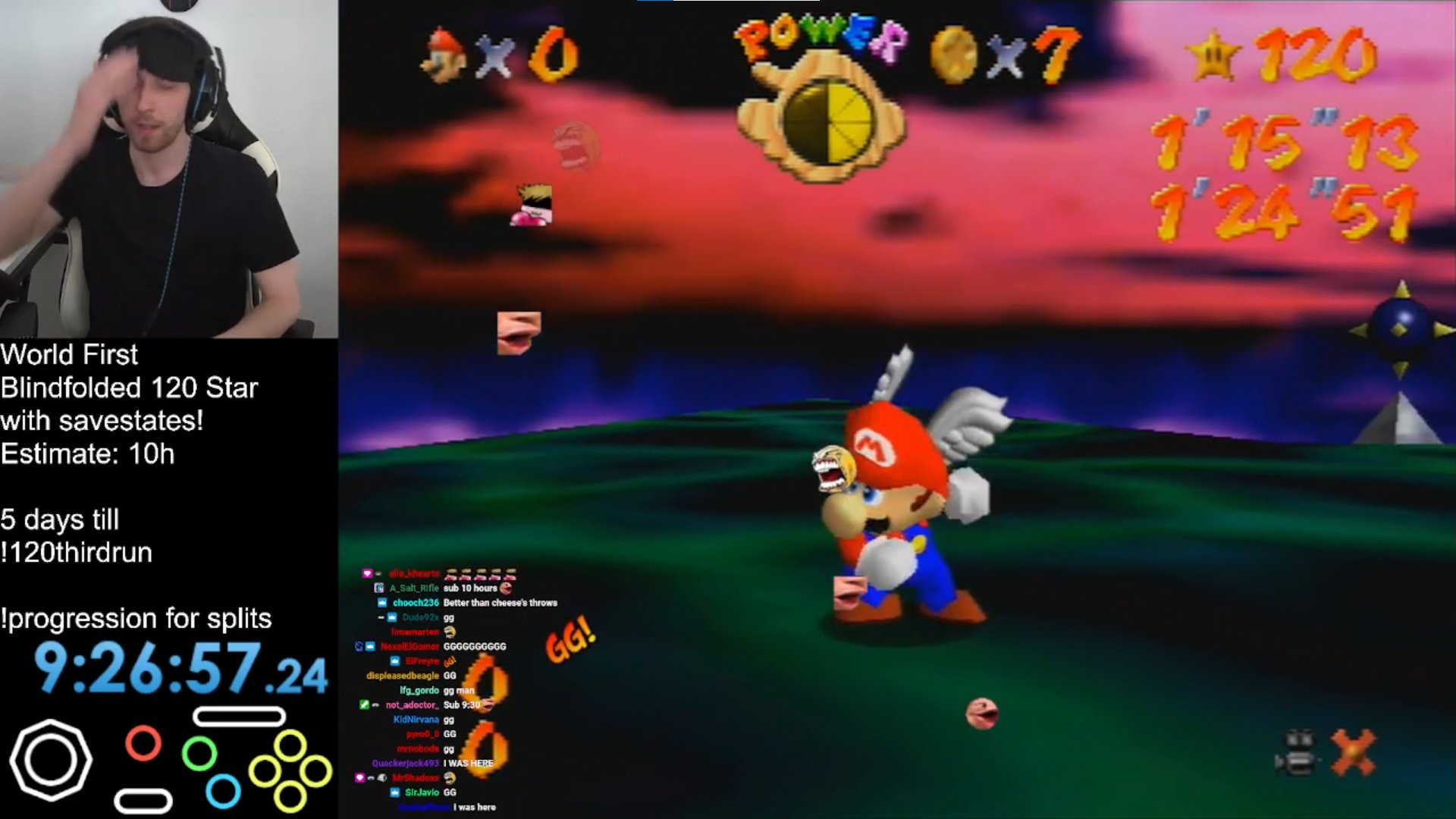 An update on the people speedrunning Mario while blindfolded