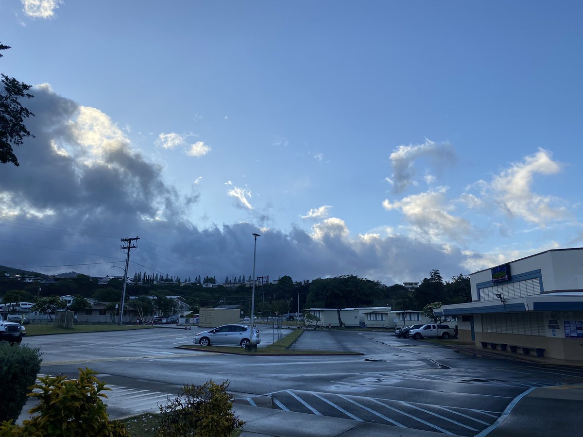 Happy Aloha Tuesday Moanalua, suns coming out.  Have a beautiful day and be safe out there…#mmsherd #808educate
