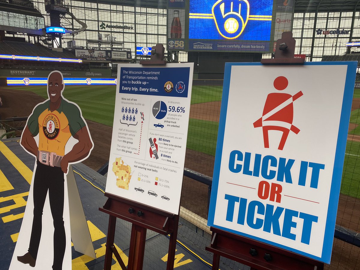 Wisconsin DOT (@wisconsindot) on Twitter photo HAPPENING NOW: Former Packers star <a href="/Donald_Driver80/">Donald Driver</a> and @MayorOfMKE Cavalier Johnson join WisDOT Secretary Craig Thompson and <a href="/wistatepatrol/">Wisconsin State Patrol</a> Superintendent Tony Burrell to highlight the importance of buckling up as the annual #ClickItOrTicket campaign kicks off. HAPPENING NOW: Former Packers star <a href="/Donald_Driver80/">Donald Driver</a> and @MayorOfMKE Cavalier Johnson join WisDOT Secretary Craig Thompson and <a href="/wistatepatrol/">Wisconsin State Patrol</a> Superintendent Tony Burrell to highlight the importance of buckling up as the annual #ClickItOrTicket campaign kicks off.
