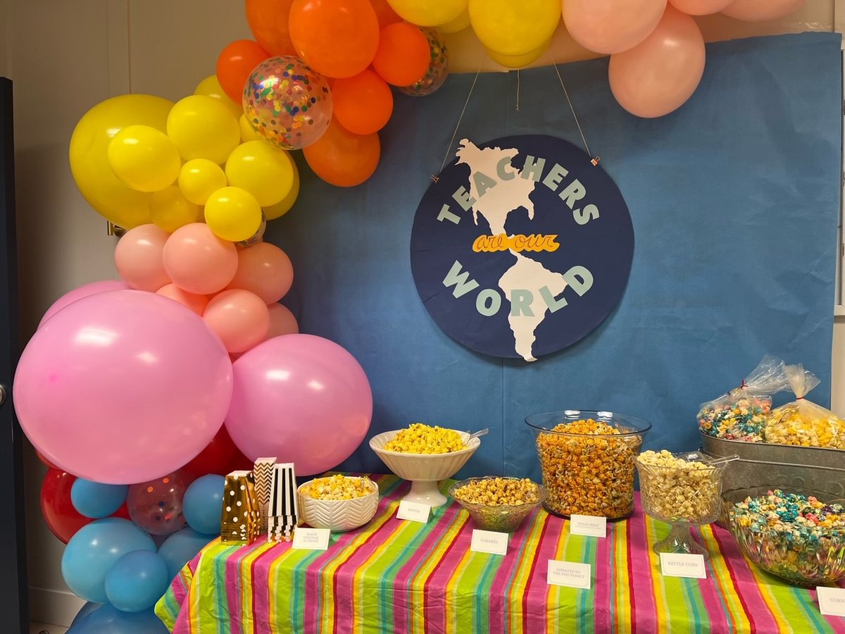 CMEPTO (@cmepto) on Twitter photo Teacher Appreciation Week is off to a great start at CME 🌎
Check out the Travel Itinerary for the week and pictures of the VIP Travel Lounge Snacks that teachers enjoyed yesterday! Thank you to the Yoo family and the Compound Pharmacy for the awesome popcorn bar! <a href="/CME_Tigers/">Colony Meadows</a> Teacher Appreciation Week is off to a great start at CME 🌎
Check out the Travel Itinerary for the week and pictures of the VIP Travel Lounge Snacks that teachers enjoyed yesterday! Thank you to the Yoo family and the Compound Pharmacy for the awesome popcorn bar! <a href="/CME_Tigers/">Colony Meadows</a>