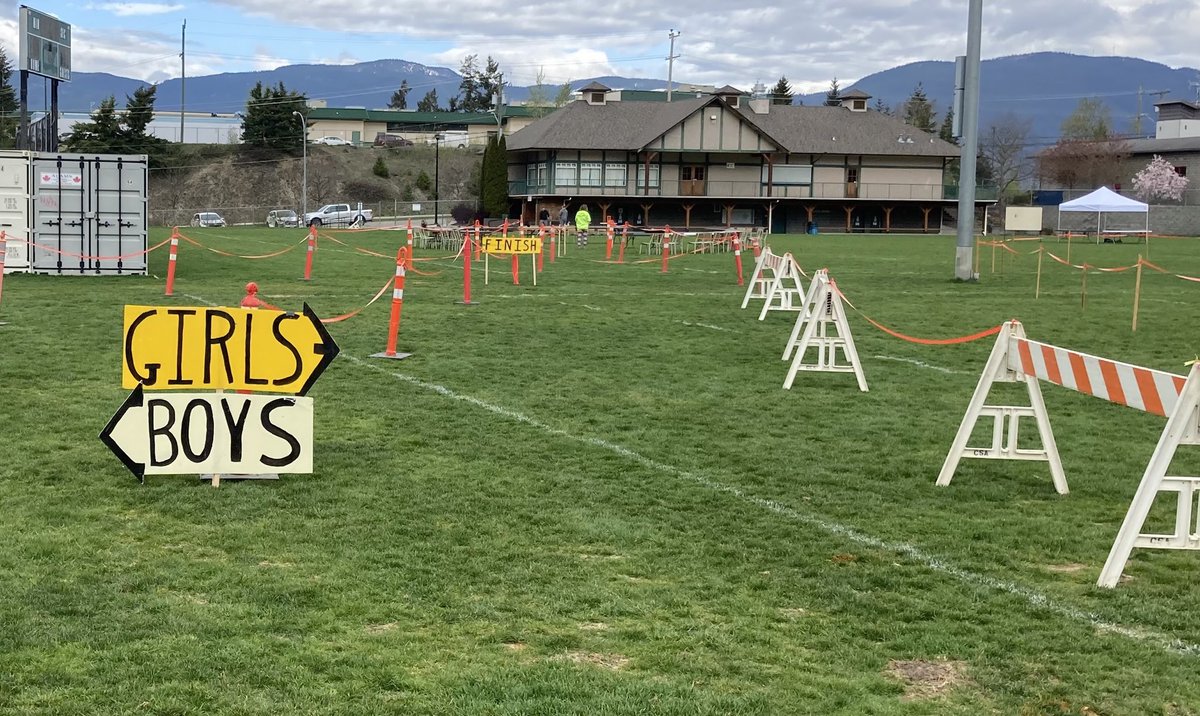 Cross Country meet all set up and ready to go!  Expecting 1200 runners today! 11 -1 today at Field of Dreams.  Lots of volunteers up early to set-up. #sd83 #participation #run #beactive