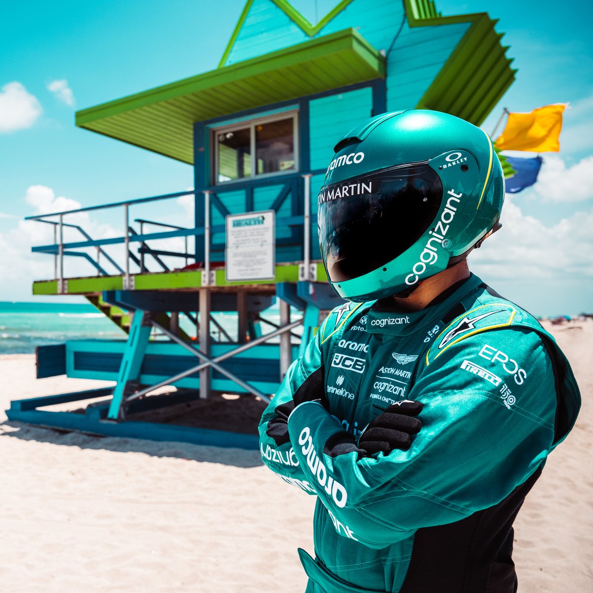 AstonMartinF1's tweet image. Day One in Miami. We met some colourful people and places in this iconic city.💚

 “The buildings provide the perfect backdrop to the beach, nothing beats the Miami Beach skyline." – Frank, Miami local.

 #IAMMIAMI

📸 @ConorMcDPhoto