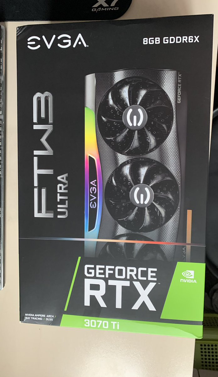 tapnse's tweet photo. Hi everyone! Today I got a new babe, look at it 🤤 #upgrade #nvidia #RTX3070Ti #NFTCommunity #pcbuild https://t.co/U3NnkXE9yW