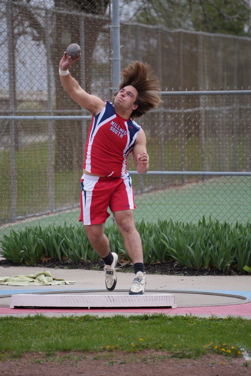 Zach throwing 51'8" and placing 6th in Shot Put at Metro Conf. <a href="/MSHSactivities/">Millard South Activities</a>