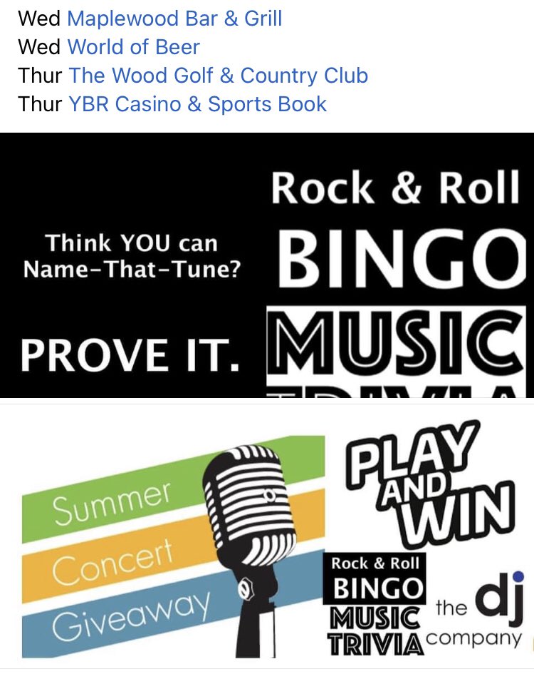 Rock & Roll Bingo (@rockbingocny) on Twitter photo 