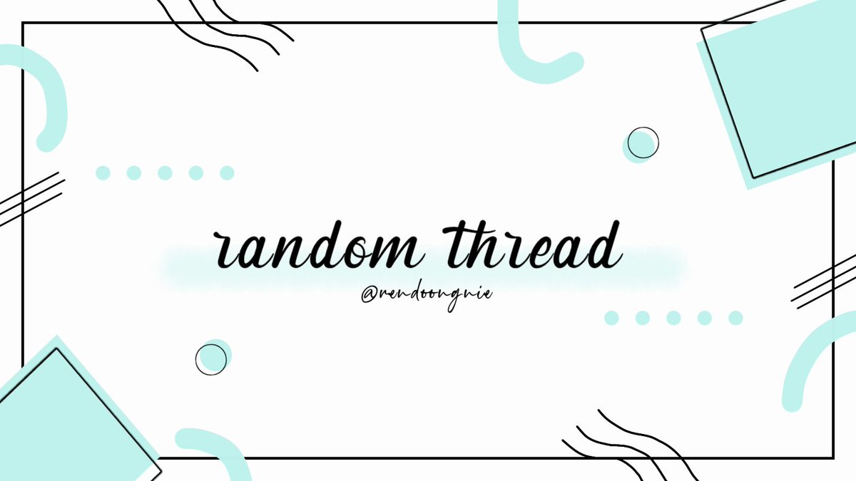 ˓𓄹 ࣪˖ 𝐫𝐚𝐧𝐝𝐨𝐦 𝐭𝐡𝐫𝐞𝐚𝐝 ⊹༄🎐 / Twitter