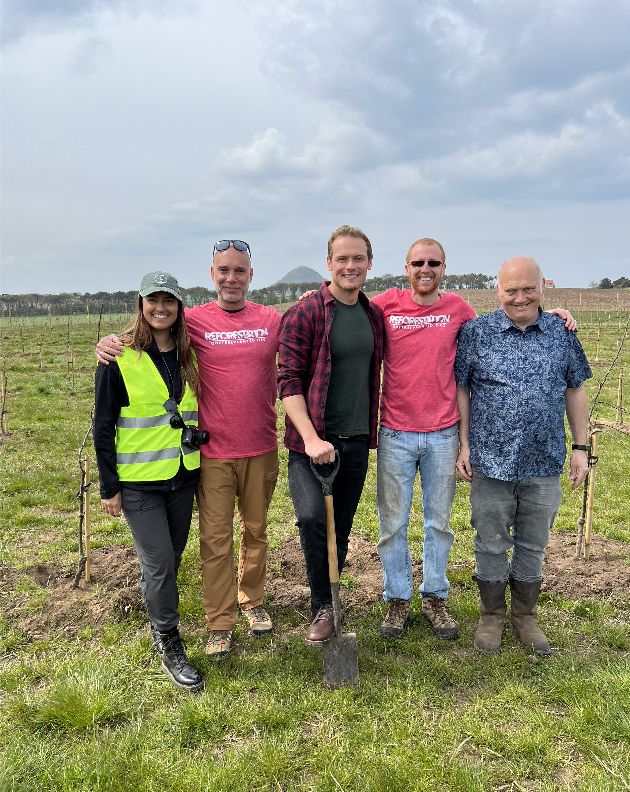 1,000 fruit trees planted in #Scotland by <a href="/SamHeughan/">Sam Heughan</a> and the <a href="/MyPeakChallenge/">My Peak Challenge</a>  community!🌲🌏🎉

The trees were planted on the east coast of Scotland as part of the MPC gala! Thank you Peakers for being some of the most supportive tree huggers on the planet!🌏 #mypeakchallenge