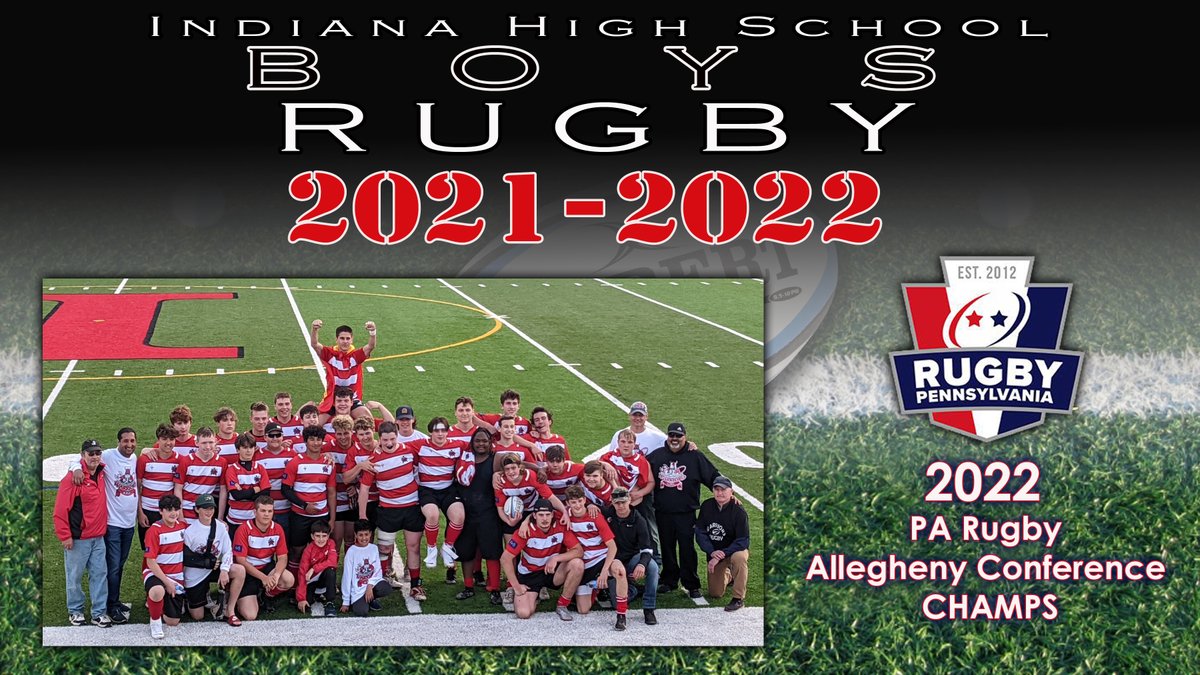 IHS and IASD are INDIANA PROUD of the BOYS RUGBY TEAM who with their victory in match against MOON AREA this past Sunday clinched the 2022 PA Rugby Allegheny Conference championship. They move on to play in Pennsylvania State quarterfinals Sunday, May 8 at 1pm vs. Hollidaysburg