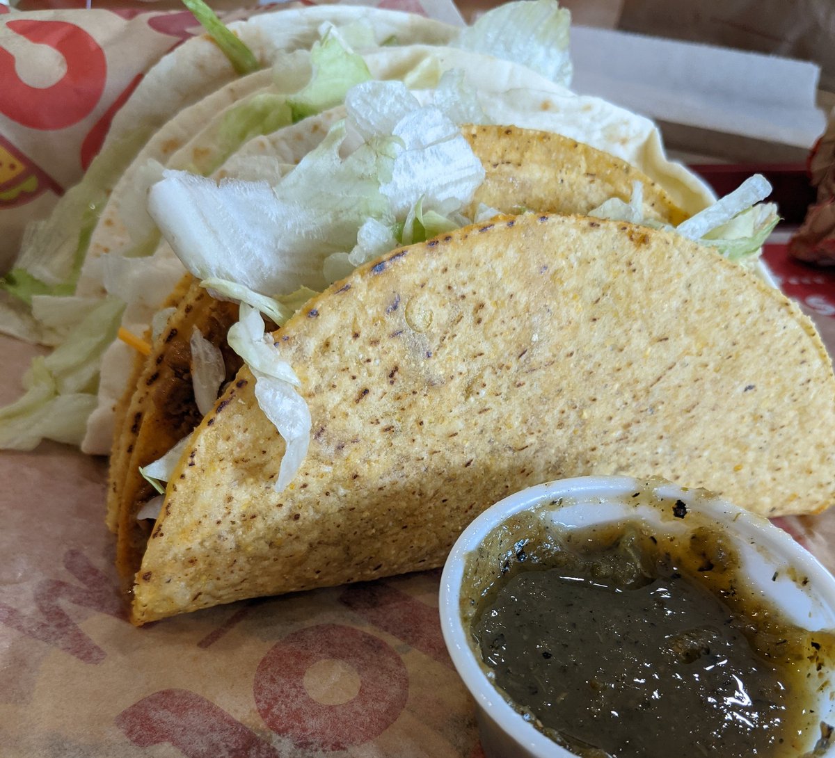 ChadBirger's tweet photo. It's a great day for a #TacoTuesday lunch with friends at @tacojohns. https://t.co/E81RdxxFMa