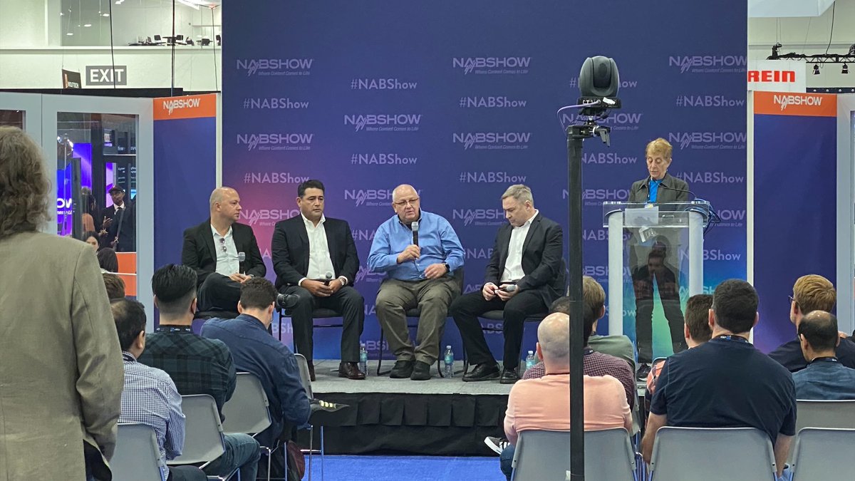 Thanks to Linda Rosner at #smpte and our speakers (Carlos M. Carmona, Bruno Munger, Bill Admans and Randy Reck) for a successful panel on Standardizing Digital Content Delivery with IMF at #nab2022. Join us at imfug.com to get involved and learn more! #ispeakimf