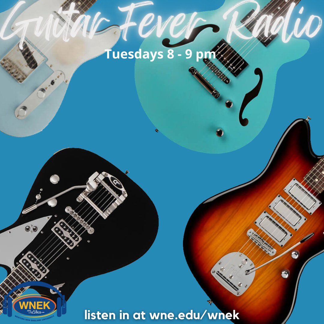 Tune in tonight for Gabe's second to last show of the semester! Listen into Guitar Fever Radio at wne.edu/wnek tonight from 8 to 9