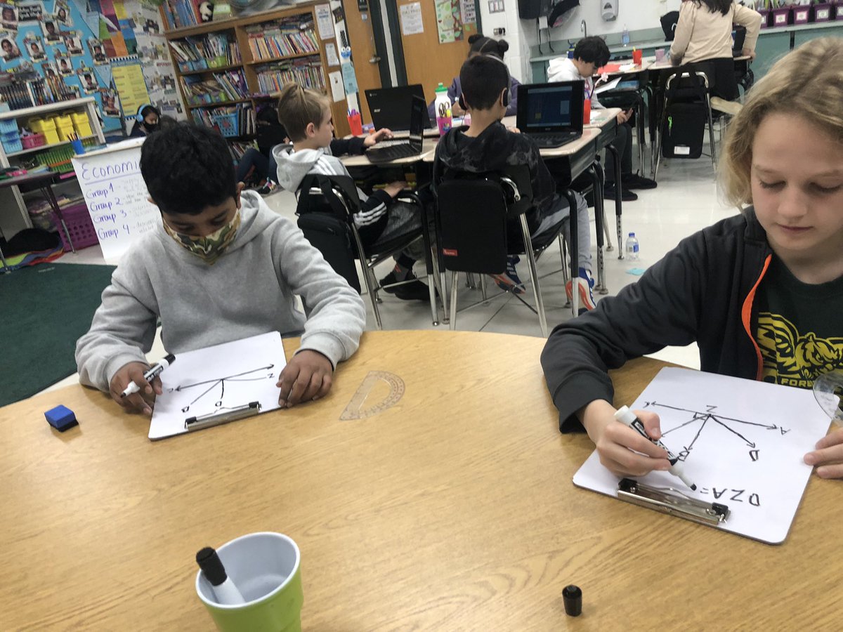 ForestView4th's tweet photo. We just love โค๏ธ angles! #mathgroup @CCSD59 @MountProspectFD @IllustrateMath #d59learns https://t.co/XjwbtABmfs