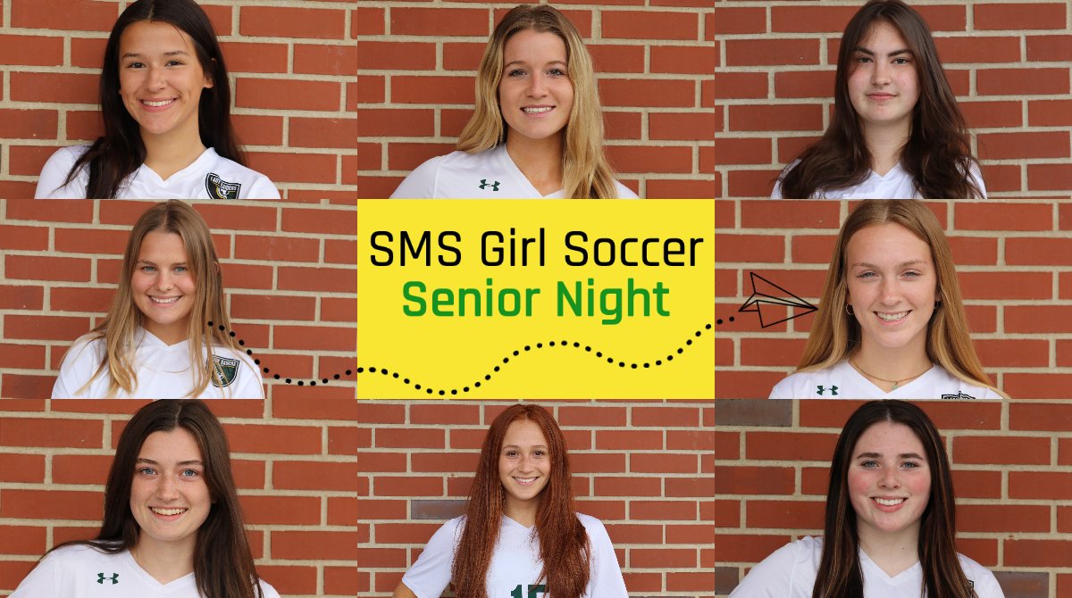 Its SENIOR NIGHT!
⏲️ 6:30
📍SM South Stadium
Come out to celebrate the GREAT EIGHT!