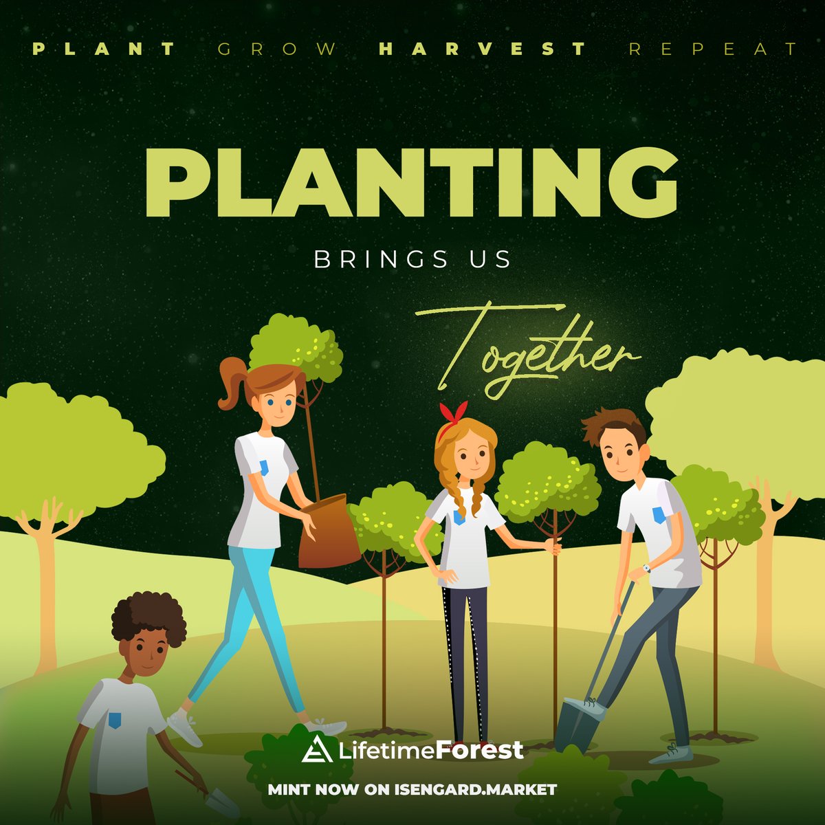 LifetimeForest's tweet photo. Planting brings us together 🌳
Plant | Grow | Harvest | Repeat 🌎

Join Discord: https://t.co/MbL0NA0AX2
Mint Live: https://t.co/1cv39dn1M8

#ElrondCommunity #ElrondNFTs #ElrondNetwork #NFTs #NFTCommunity https://t.co/uoF22UTSaS