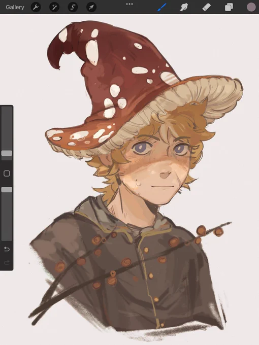 I just felt like drawing him in a silly hat #tommyinnitfanart 
