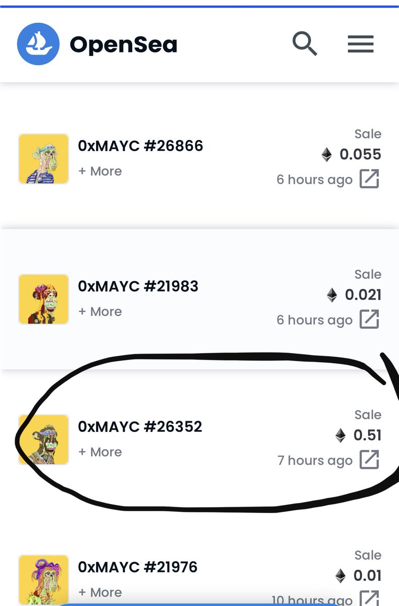 BigAbuelo's tweet photo. .5 sale who was it ? #0xMAYC 👀
@0xMAYC https://t.co/0qmzLyYtv8