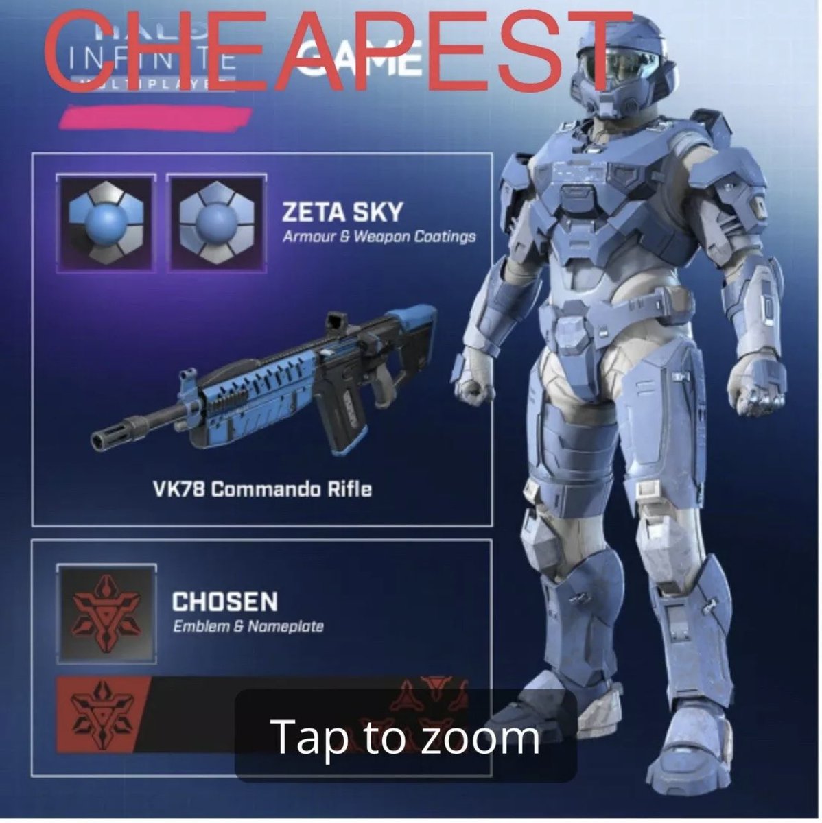 ImNotEvenSweaty's tweet image. Halo Infinite Zeta Sky Bundle £25 PayPal sold over 200 now  #HaloInfinite #halo #HaloInfiniteMP #HaloLoneWolves #HaloSeries