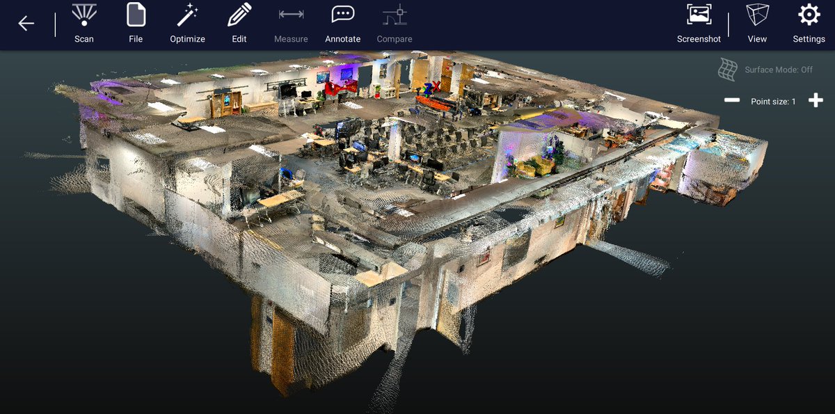 DotProduct3D's tweet photo. #Dot3D...where the #handheld scans are starting to look a lot like #terrestrial scans! #Dot3DPro #laserscanning #iOS #iPhone #LiDAR #iPad @VMASC_DShip @ODUVMASC #3Dscanner https://t.co/ld4dqVDG04