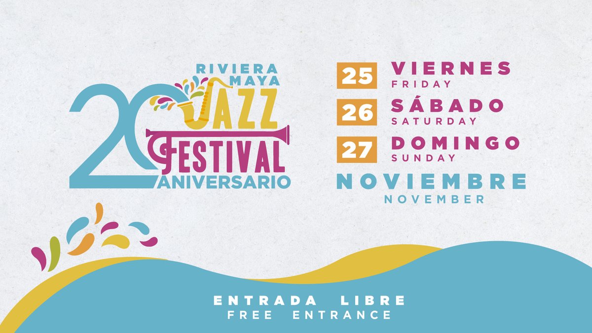 ➡️ ¿Cuándo? 25, 26 y 27 de noviembre del 2022 📆
➡️ ¿Dónde? En @PDelCarmenMx 🌴
➡️ ¿Cuánto? La entrada, como siempre, será totalmente 𝗟𝗜𝗕𝗥𝗘 🎟

Dale RT o ❤️ si ya sueñas con volver a disfrutar del jazz en vivo con nosotros.

#JazzInParadise⁣⁣⁣⁣⁣⁣⁣⁣⁣ #RMJazz20