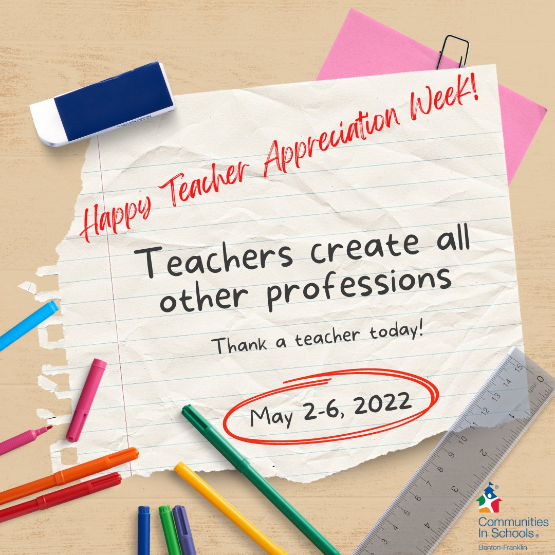 CISBentnFrankln's tweet photo. To all the teachers we have the privilege to work alongside, empowering and encouraging students EVERY day, we thank you! #allinforkids #teacherappreciationweek #fuelingpotential https://t.co/YwWp6PAulo