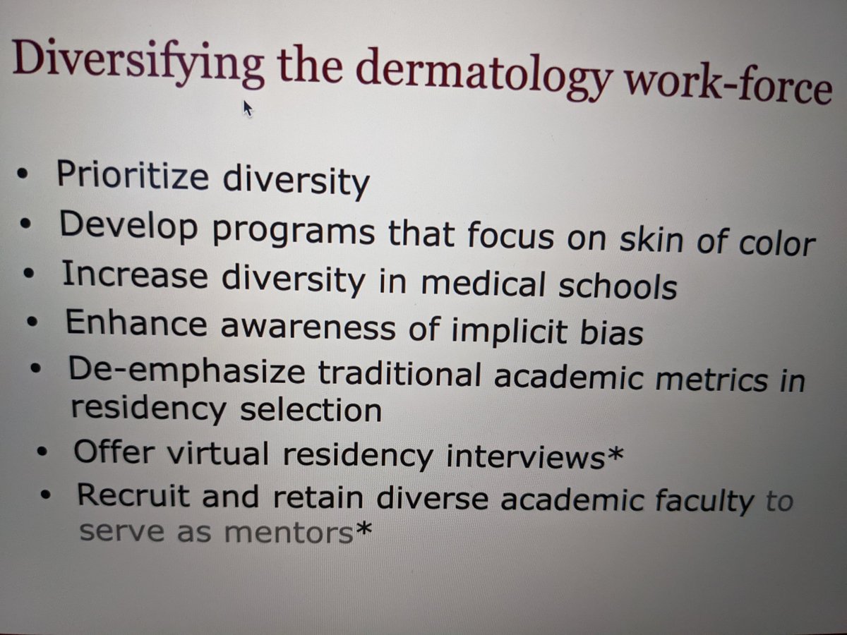 DermDrTeekz's tweet photo. Shout-out to Dr. @ilanarosman for presenting on Promoting Diversity, Equity, and Inclusion for the Illinois Dermatology Training Advocacy Day. There's still So. 👏🏾 Much. 👏🏾  Work. 👏🏾 To Be Done! ✊🏽✊🏾✊🏿🏳️‍🌈 #DermTwitter #DiversityinDermatology #DEI #MedTwitter #URM https://t.co/tSIuuNbpg9