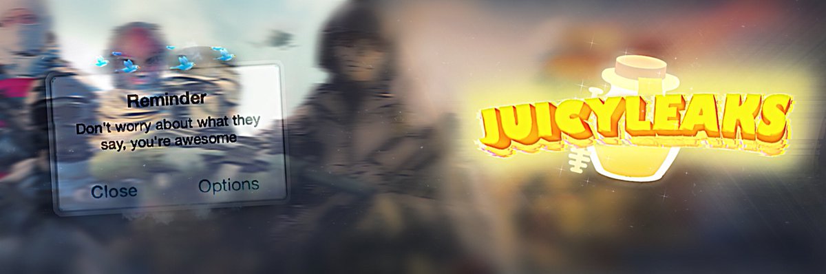 MoonCakeHD's tweet photo. Twitter banner + Logo for @juicyyleaks
#design #GFX #codm https://t.co/PYEF13yC0L