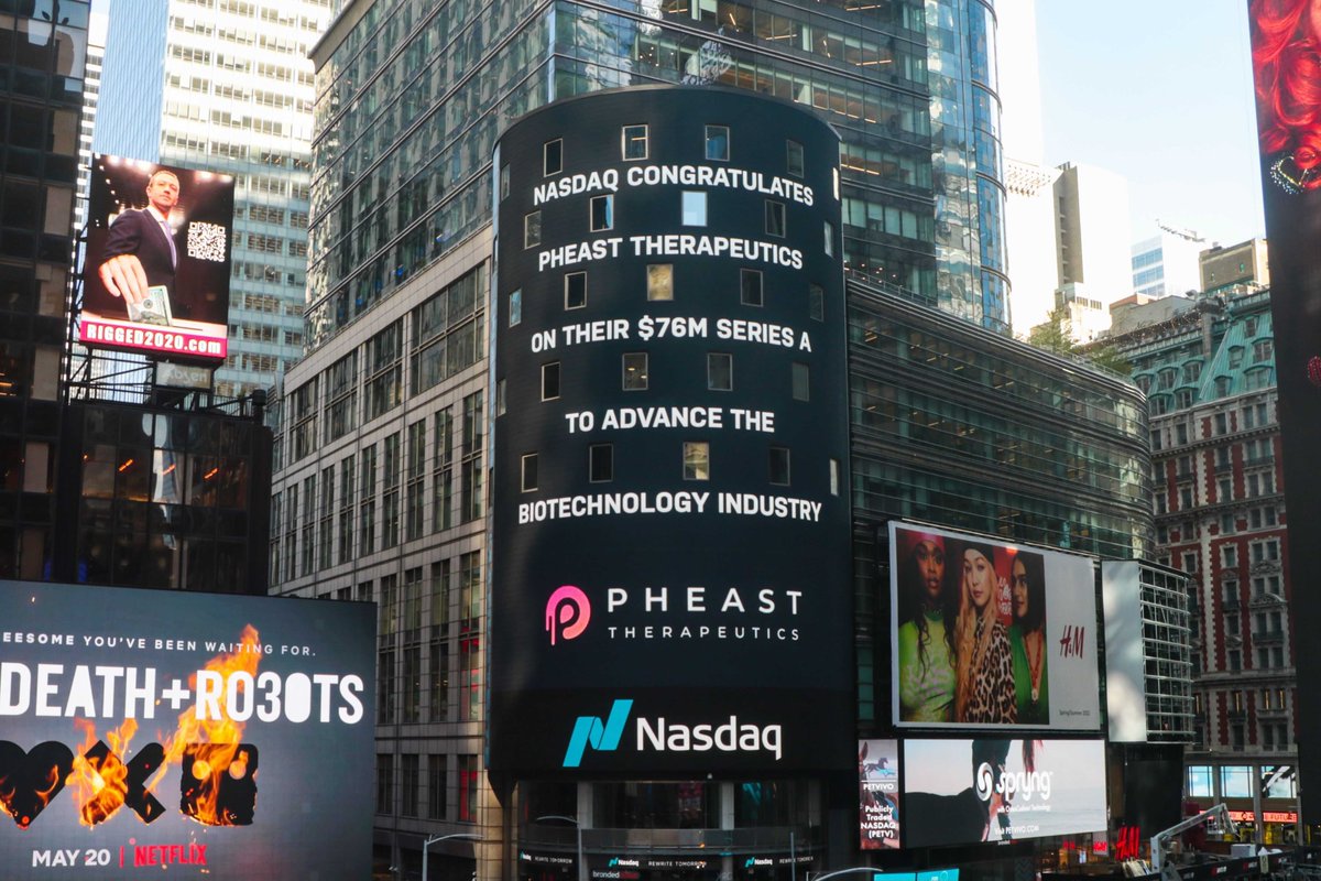 Honored to be featured on @Nasdaq! Thanks so much to our investors @CatalioCapital, ARCH, Alexandria Venture Investments & @R2_Ventures✨
