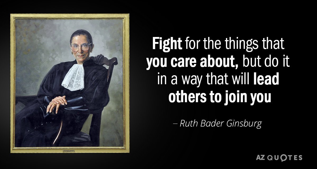 gwendiylou's tweet photo. You can either sit around, be angry, and do nothing about it.... or you can get out there and fight for what is important, our future depends on it. #rbg #RuthBaderGinsburg #RoeVWade #freedomtochoose #bethevoice #leadothers https://t.co/tahpHJV1Xh