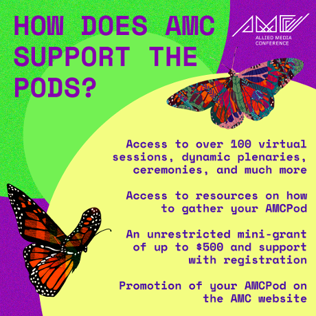 We're excited to announce #AMCPods, an opportunity for you to gather with up to 10 of your closest community members to experience the virtual #AMC2022 together 💌 a mini-grant of up to $500 is included to support registration &amp; other costs. Apply by 5/22: bit.ly/AMCPods