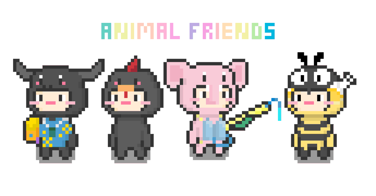 ◯︱So you like them ?
◯︱Them it so cute.
◯︱Collection paras.id/collection/ani…

◯︱<a href="/ParasHQ/">Paras</a> <a href="/NEARProtocol/">NEAR Protocol</a> <a href="/teamnearster/">NEARster</a>
◯︱#animalfriendsparas #parasnft #nearNFTs #pixelart #ドット絵 #ドット #NFTthai #nftthainland