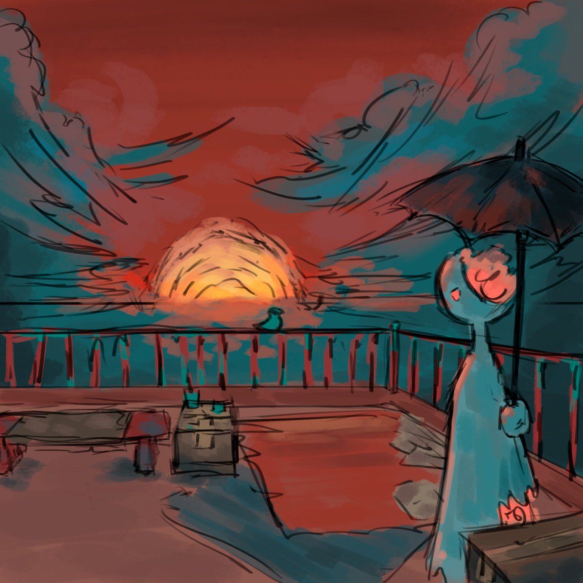 afterworld - 5-10 min sketch i did for an assignment
didnt even bother in coloring the lines