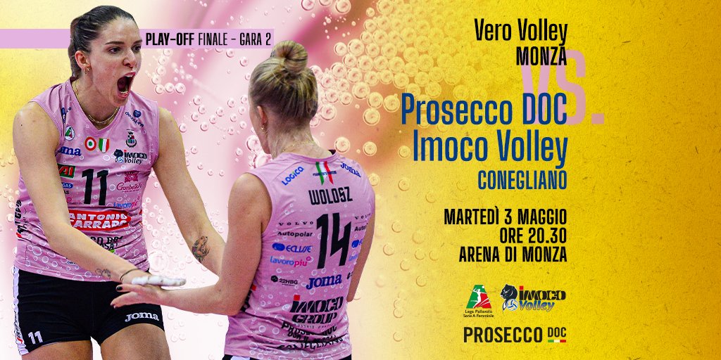 ImocoVolley's tweet photo. Ci siamo cuori gialloblรน, - 1 ora e gara 2 avrร inizio ๐๐
diretta Rai Sport + HD e Sky Sport Arena
#siamotuttipantere #imocoboom https://t.co/21FpJ1W4bT