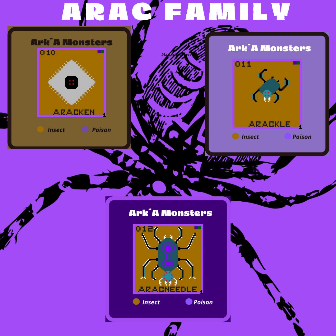 Come and discover our Arac Family !!
🕷️🕷️🕸️🕸️🕸️🕸️
#NFTCommunity #nftphotography #NFTGiveaways #OpenSeaPolygon #nftart 

opensea.io/collection/ark…