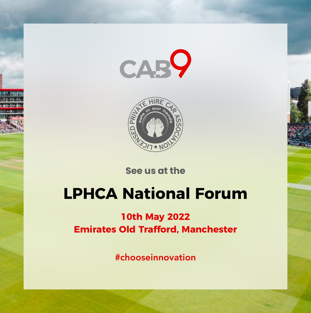 Cab9App's tweet photo. One week to go! ๐
Next week we are delighted to be attending The @LPHCA National Forum in Manchester!
Come and see the Cab9 team at our stand, we would love to see you all there. ๐
#chooseinnovation #reinventingdispatch #lphcanationalforum https://t.co/GwcqLLTDcz
