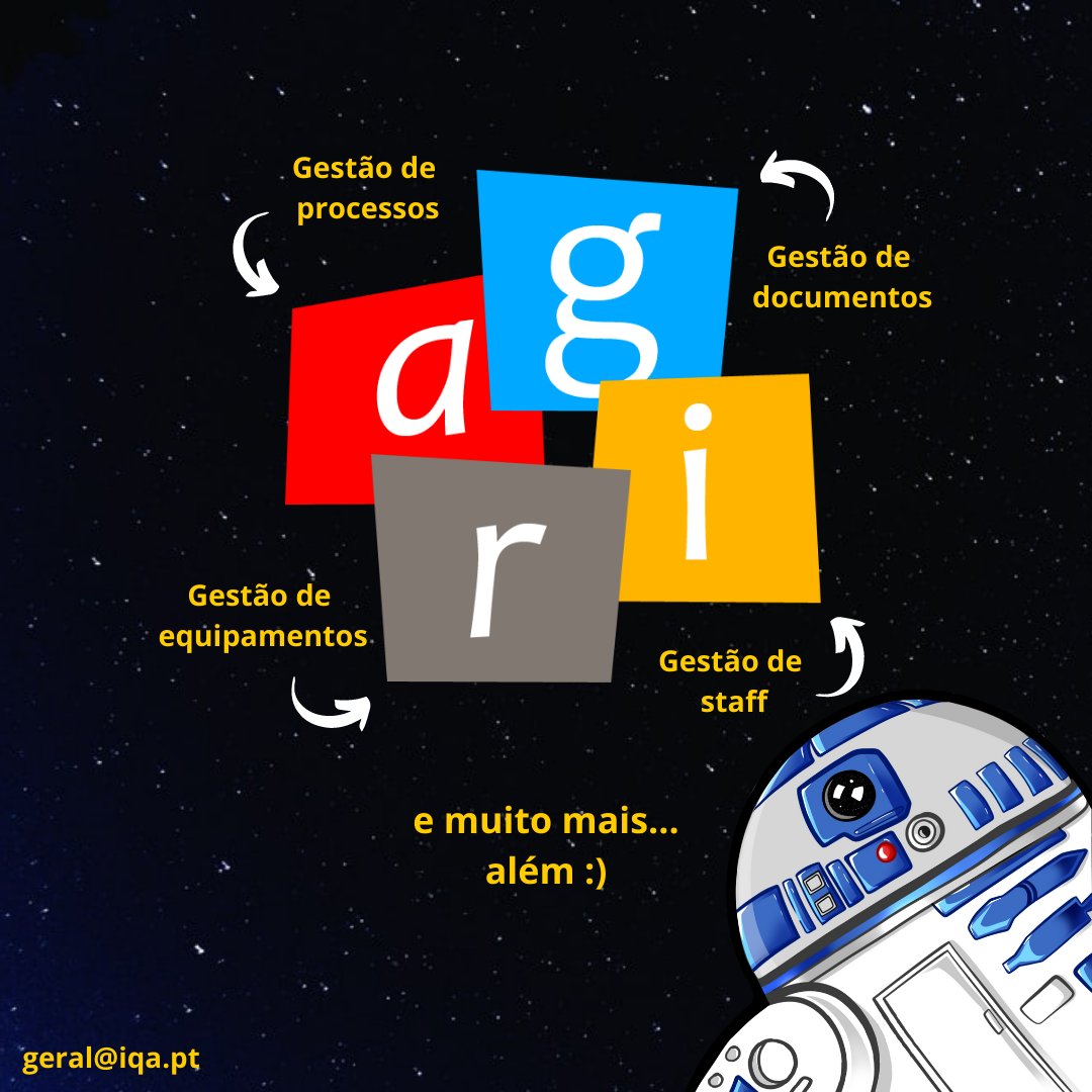 AGIRSoftware's tweet photo. May the 4th be with you 😀
Visite o nosso site em https://t.co/OtpqMDIBEx para ficar a conhecer o nosso #Sistema de #Gestão da #Qualidade e #Processos, que já se traduz na força de tantas empresas 💪

#maythe4thbewithyou #agir #software #gestaodaqualidade #gestaodeprocessos https://t.co/8tsuPHAUDE