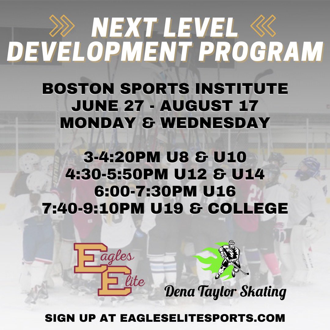 dtaylorskating's tweet photo. Come skate with us this summer! A combined skating/skills camp for girls to get you to the next level! #workhard #gettingbetter #rolldts #dtsfamily @nahahockey @eagles_elite @dtaylorskating @Toni_Annn https://t.co/36BZCW4poU
