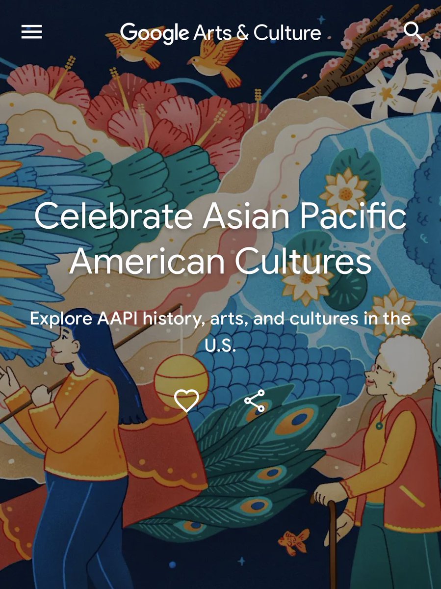 aaartsalliance's tweet photo. Happy #APAHM everyone! We’re so excited to announce that you can now find us on Google Arts and Culture’s page celebrating Asian Pacific American Cultures, in honor of Asian and Pacific Islander Heritage Month! Click the link in our bio to take a look at some of the stories- https://t.co/mRQX61YeS2