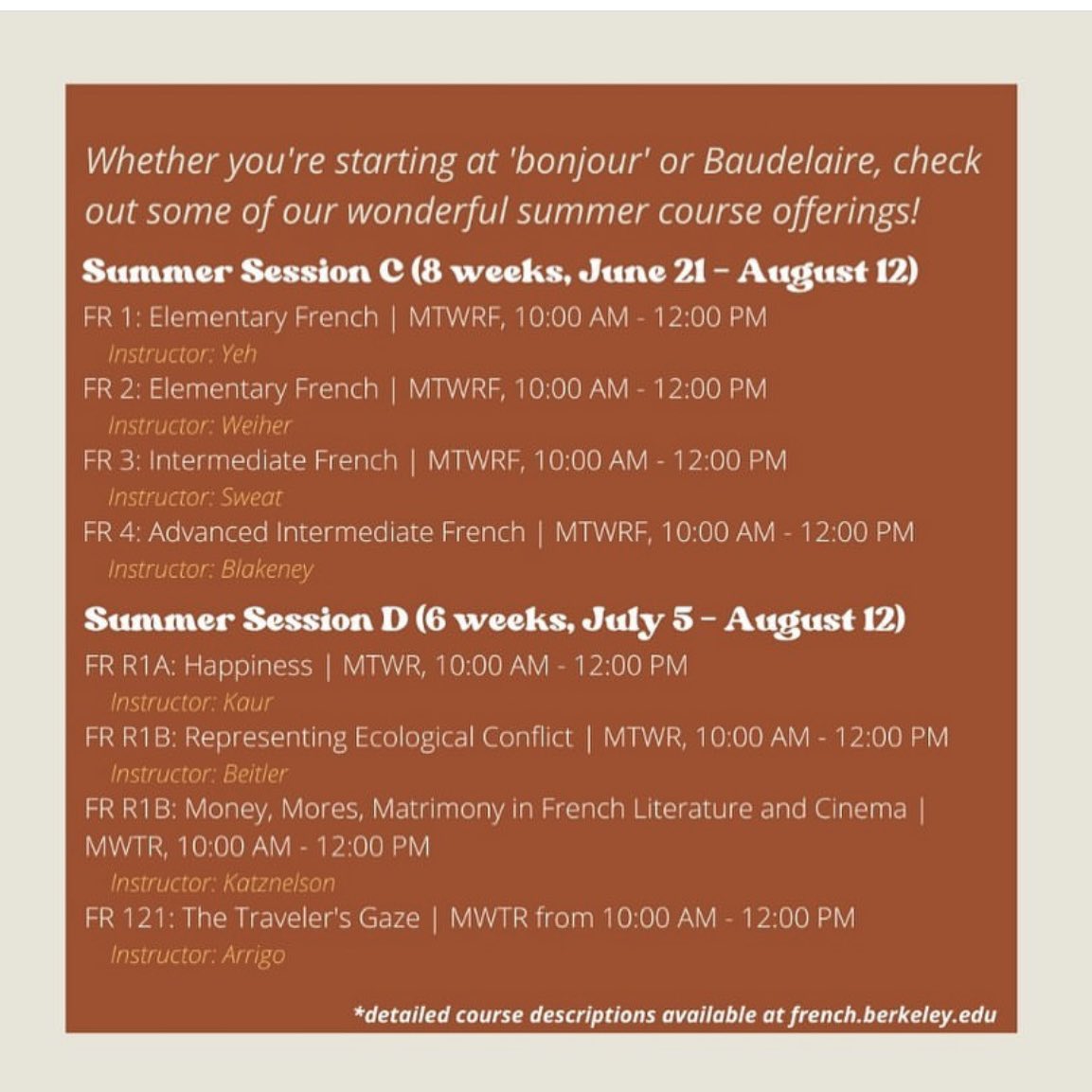 UC Berkeley French tweet media