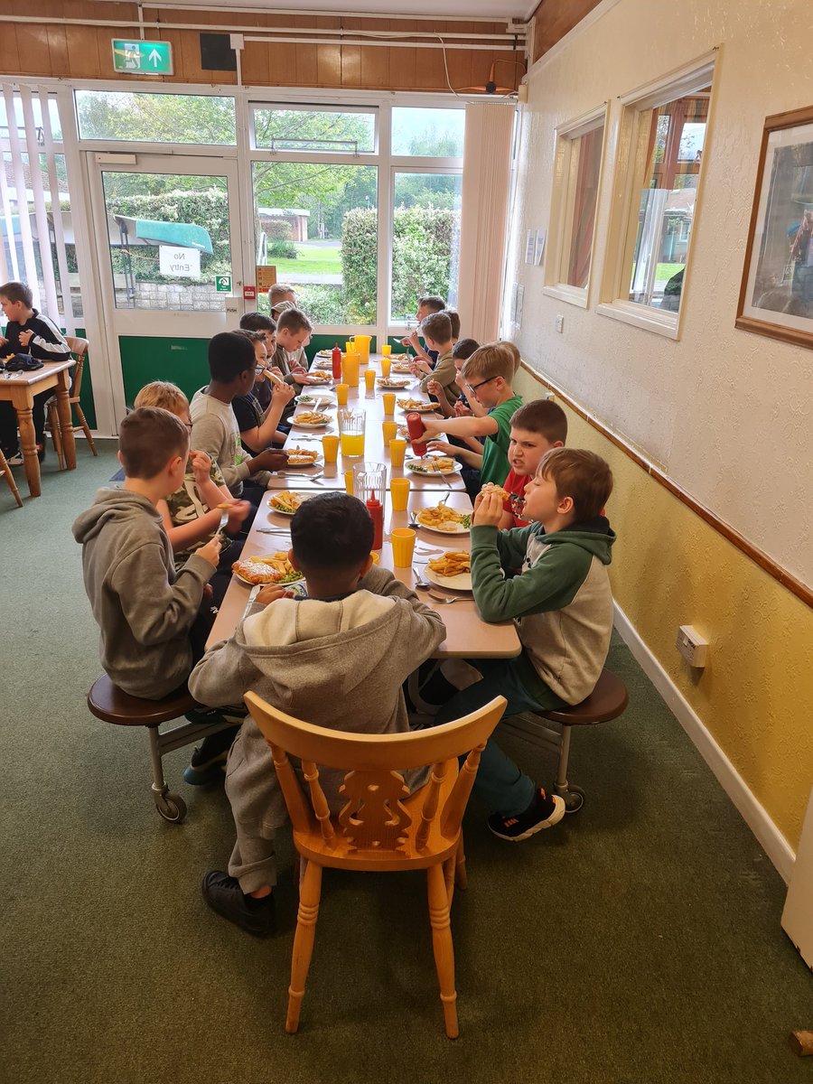 Enjoying our first evening meal <a href="/cwprimary/">CW Primary School</a> <a href="/cwp_afan/">CWP Afan</a> <a href="/cwp_glaslyn/">CWP Glaslyn</a>