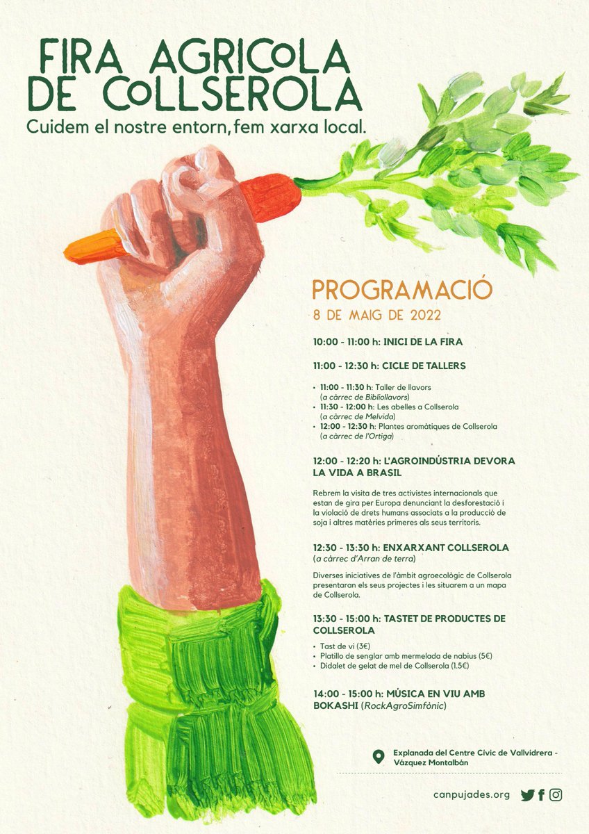 CanPujades's tweet photo. 🌤️ Aquest diumenge, jornada grossa a Vallvidrera amb motiu de la #FiraAgrícolaDeCollserola. 

Mira el que tenim muntat. T'hi esperem! 🌱😊👇🏼 https://t.co/Y0t1QBt6YJ