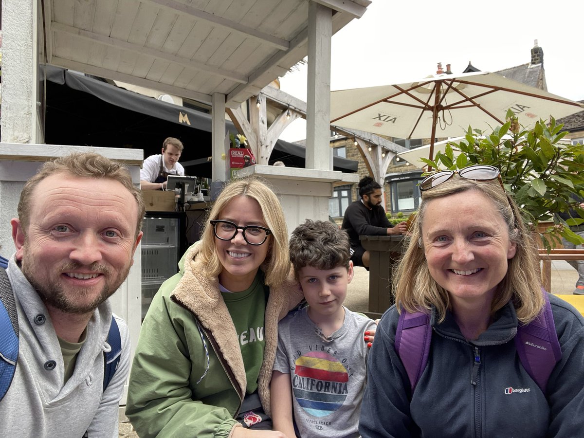 ROYFARMER1971's tweet photo. Highlight of our walk yesterday in the Peaks was meeting @sallycarman1 and Joe Duttine of #corrie, we couldn’t help but interrupt their day and they were lovely! @itvcorrie https://t.co/0R4EmZmwqR
