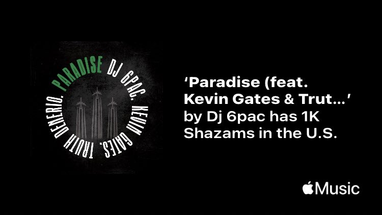 IAMDJ6PAC's tweet photo. Just passed a new Milestone on @AppleMusic. Thanks for listening!
https://t.co/8nePLLD9Qw https://t.co/rLuy0kYObk
