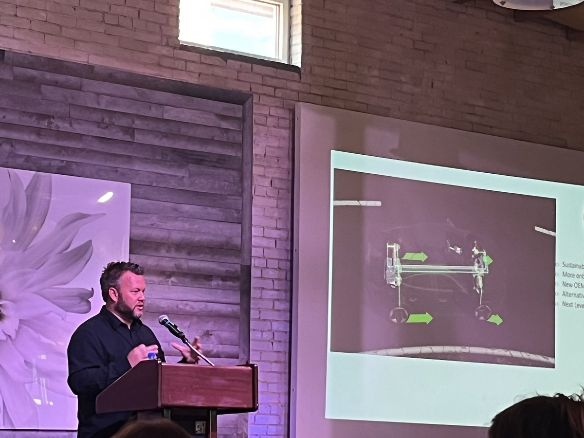 LauraReinhart's tweet photo. Listening to Jake Rodenroth’s keynote at WIN. Fascinating! At Lucid, Jake is The US Body Repair Program Operations Manager and is responsible for managing the North American Lucid Approved Body Shop Network performance.
#WINinGreenville https://t.co/lMYCyq3LNn