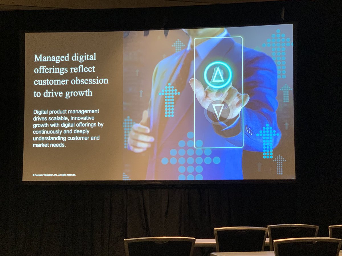Digital products that are managed through #prodmgmt are more likely to reflect customer obsession and drive growth #Forrb2bsummit.